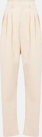 Christophe Lemaire Pantaloni in gabardine di misto lana