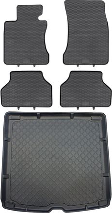 OEM Bmw Serie 5 E61 Familiar De Junio De 2004 A 2010. Juego De Alfombrillas De Goma Para Coche Y Alfombrilla Para Maletero