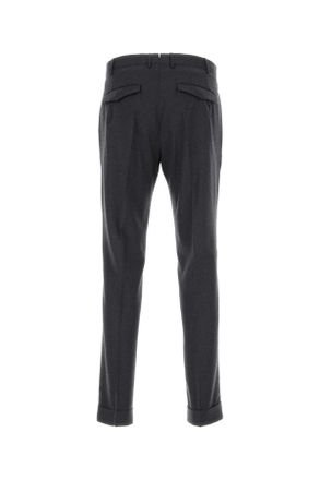 Pantaloni Torino Mens Dark Grey Stretch Wool Pant Grigioscuro Pantaloni Trousers