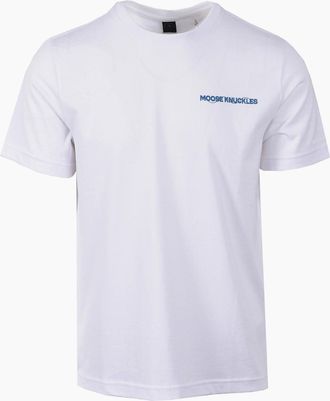 Moose Knuckles Mens MOOSE KNUCKLES MINDFOLD T-SHIRT MILKY WAY - White - Size: 38
