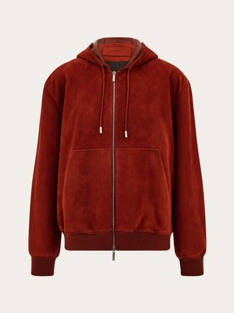 Ferragamo Men Suede blouson Red
