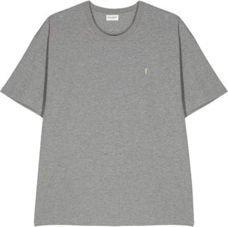Saint Laurent T-Shirts, male, Gray, M, Saint Laurent T-shirts and Polos Grey