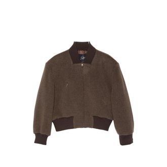 Seafarer Padded-shoulder Bomber Jacket