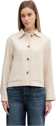 Barbour Jassen, Dames, Beige, S, Wol, Ashdon Shirt