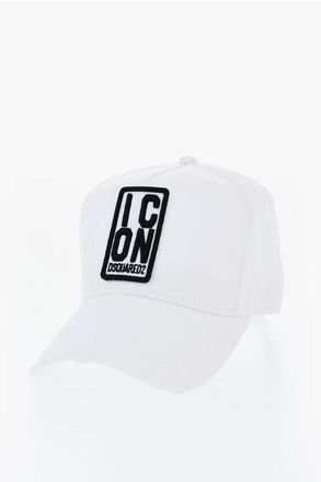 Dsquared2 ICON Solid Color Cap with Embossed Embroidery size Unica