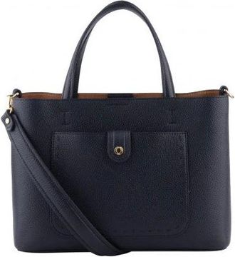 Pourchet Tassen, Dames, Blauw, ONE Size, Leer, Bride Soft Handtas