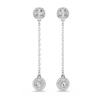 Swarovski Una Angelic Drop Oorbellen - Dames - Oorbellen - Grijs - ONE Size - Accessoires