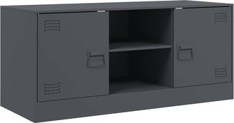 vidaXL Vidaxl - Mueble Para Tv De Acero Gris Antracita 99x39x44 Cm