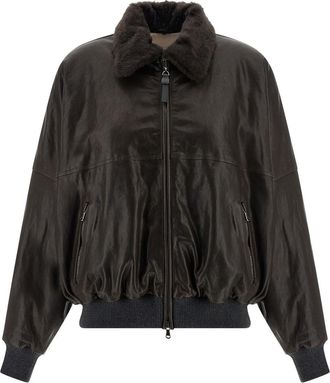 Brunello Cucinelli Aviator Bomber Jacket