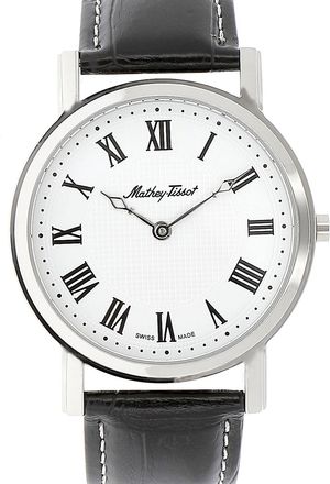 Mathey-Tissot Mens City White Round 42mm