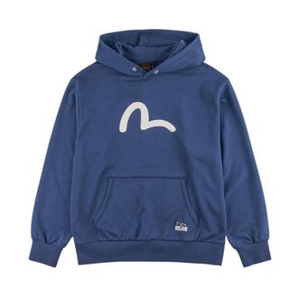 Evisu Felpa con cappuccio Seaguall - - Sweatshirts & Hoodies - Uomo - Blu - S