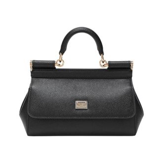 Dolce & Gabbana Mini Sicily Handtas - Dames - Tassen - Zwart - Maat: ONE Size Zijde