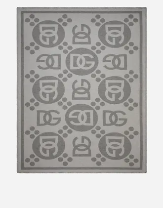 Dolce & Gabbana Wool Jacquard Blanket - Plaid Multicolor Onesize