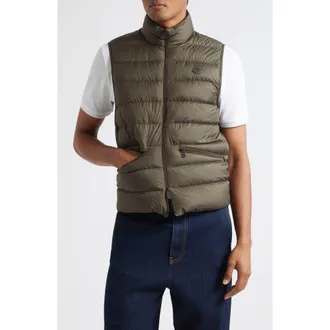 Moncler Treompan Water Repellent Down Puffer Vest in Urban Olive Green at Nordstrom, Size 1