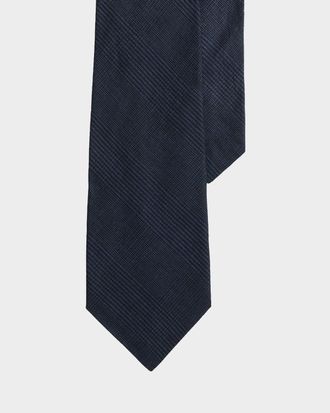Ralph Lauren Purple Label Men & apos;s Glen Plaid Linen-Silk Tie