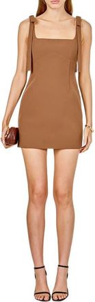 endless rose Bow Minidress in Brown at Nordstrom, Size X-Small