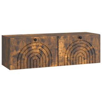 vidaXL Mueble Para Tv De Pared Roble Ahumado 98 X 31 X 30 Cm Vidaxl