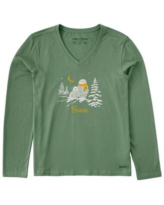 Life is good Long Sleeve V-Neck T-Shirt