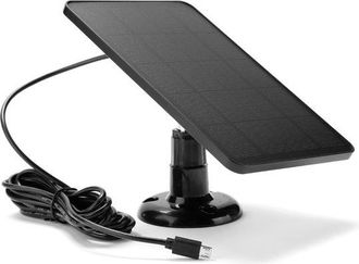 OEM Cargador De Bater&iacute;a Con Panel Solar De 3 W, Micro Usb, Panel Solar De Bajo Consumo, Monitoreo De Seguridad Para Dispositivos (negro)