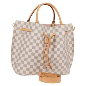Louis Vuitton Tweedehands Canvas handtassen - Dames - Pre-owned - Wit - Maat: ONE Size Leer