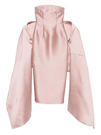 Solace London Abito lungo Renee senza spalline - Rosa