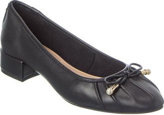 Dune London Amazing Leather Block Heel