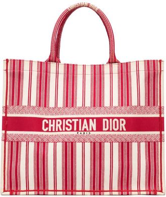 Dior Pre-owned Dior Large Striped Book Tote Ladies 50-MA-1118
