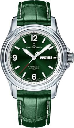 Revue Thommen Accessoires, Heren, Groen, ONE Size, Leer, Horloges