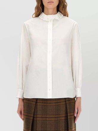 Saint Laurent long sleeve shirt lace collar