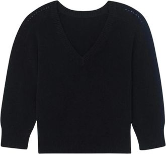 Kujten Maglione Scollo a V Divee - - Knitwear - Donna - Nero - M