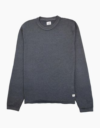 C.P. Company Mens Cp Company Knit Logo Sweater Dark Grey 979 - Size: 48