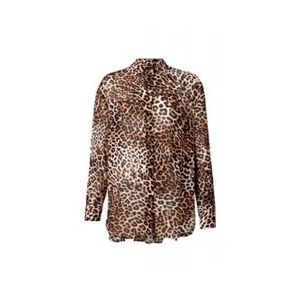 HUGO BOSS Dames, Blouses & Shirts, Bruin, Maat: XL