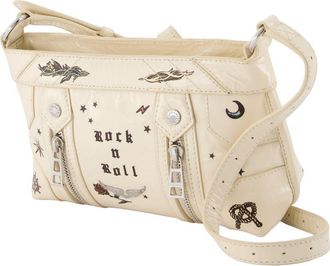 Zadig&Voltaire Womens Sunny Mood Tattoo Crossbody - Zadig & Voltaire Leather White Cowhide Bags Crossbodies