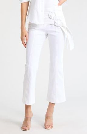 Cinq &agrave; Sept Jessi Cropped Denim Pants in White at Nordstrom Rack, Size 00