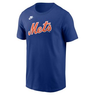 Nike Darryl Strawberry New York Mets Cooperstown Fuse Nike Mens MLB T-Shirt in Blue | N1994EWQAS-0Y1