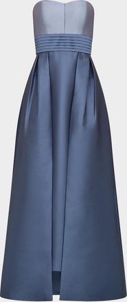 Kay Unger Trina Overskirt Mikado Gown