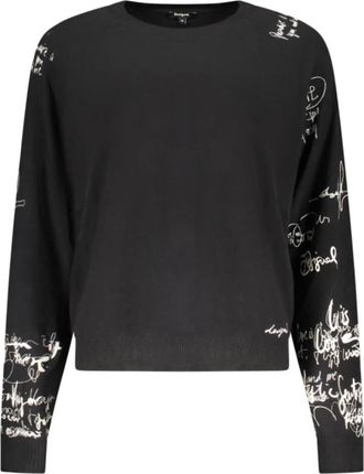 Desigual Marquette T-shirt met lange mouwen - Dames - Sweatshirts - Zwart - XS - Hoodies & sweatvesten