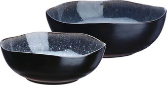 Bj&ouml;rn Borg Ensaladera IRIS &Oslash;24cm et &Oslash;28,5cm - 2 Piezas - Azul noche