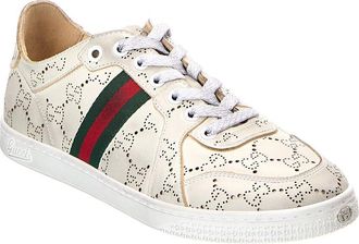 Gucci Gg Stretch Low Top Leather Sneaker