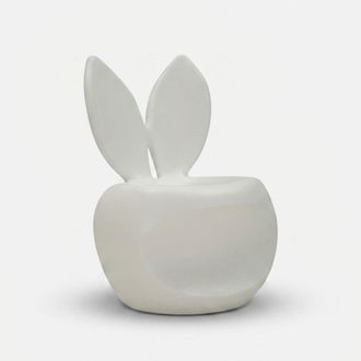 Les Tendances Silla De Dise&ntilde;o Para Interior Y Exterior En Polietileno Bunny - Blanco
