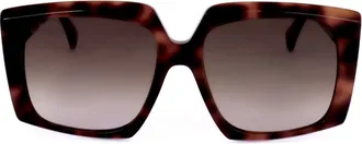 Max Mara Ladies Brown Geometric Sunglasses MM0024