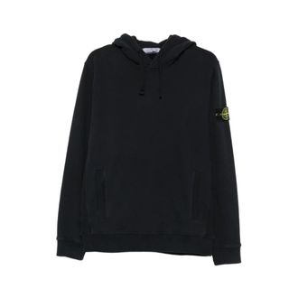 Stone Island Hooded Pocket Hoodie - Heren - Hoodies - Blauw - L - Katoen - Hoodies & sweatvesten