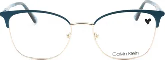 Calvin Klein CK22119 Metal Browline Eyeglasses - Teal