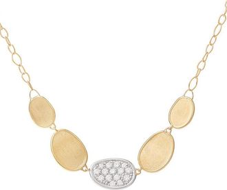 Marco Bicego Lunaria Frontal Necklace in Yellow Gold at Nordstrom, Size 16.5