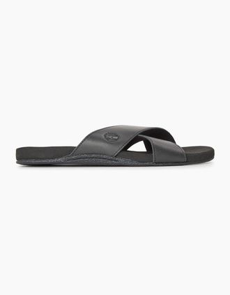 Timberland Mens Solid Patterned Open Toe Slide Sandals - Black - Size: 7.5 41.5