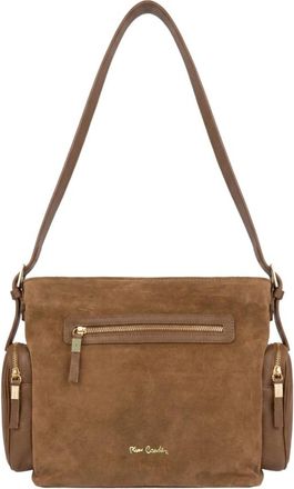 Pierre Cardin Leren Schoudertas - Dames - Schoudertassen - Bruin - ONE Size - Leer - Tassen