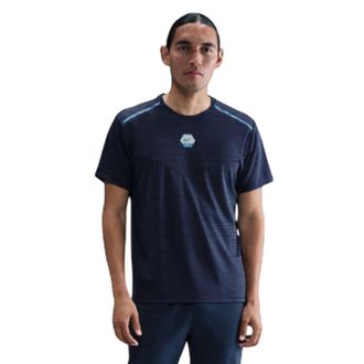 Nike Heren City Side Hardloop T-shirt (Middernacht marine)