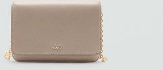 Mango Borsa a tracolla piccola bianco sporco - Donna - Taglia unica - MANGO