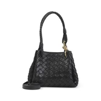 Bottega Veneta Black Parachute Small Handbag