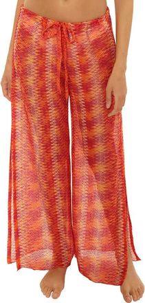 BECCA by Rebecca Virtue Cancun Cover-Up Pants in Dragon Fire at Nordstrom, Size X-Small
